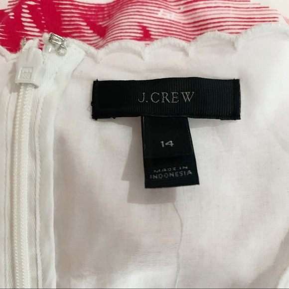 J. Crew V-Neck Peplum Top in White Swiss Dot - Picture 14 of 16